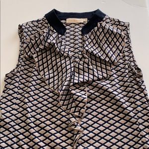 Tory Burch ruffle sleeveless top